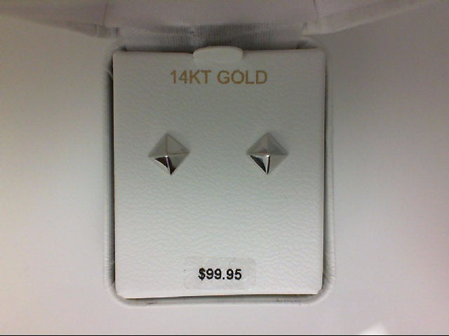Lady's White 14 Karat "Pyramid