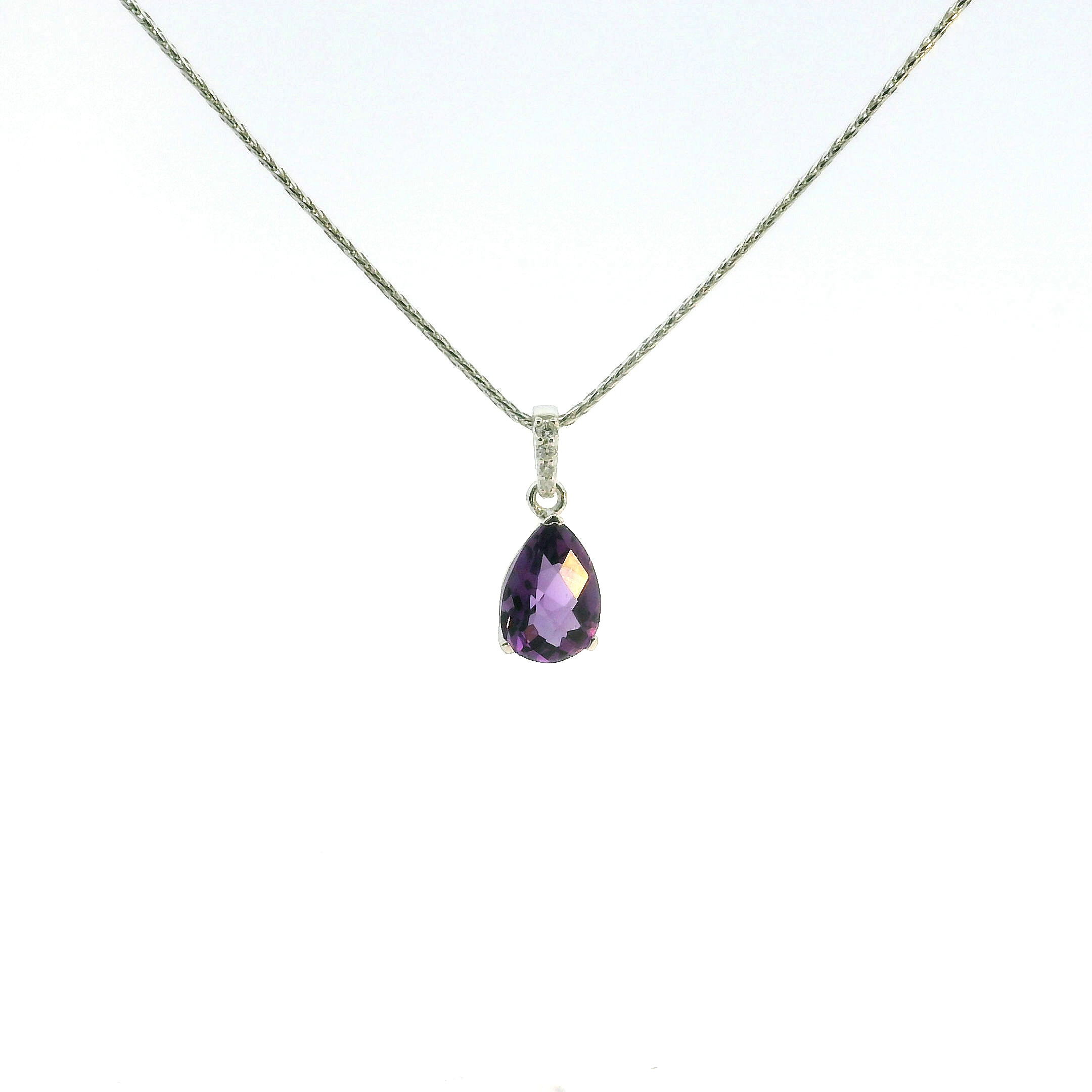 Colored stone pendant