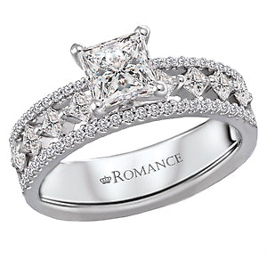 White 18 Karat Ring With Princ