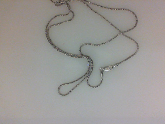 White 14 Karat 1mm Diamond Cut