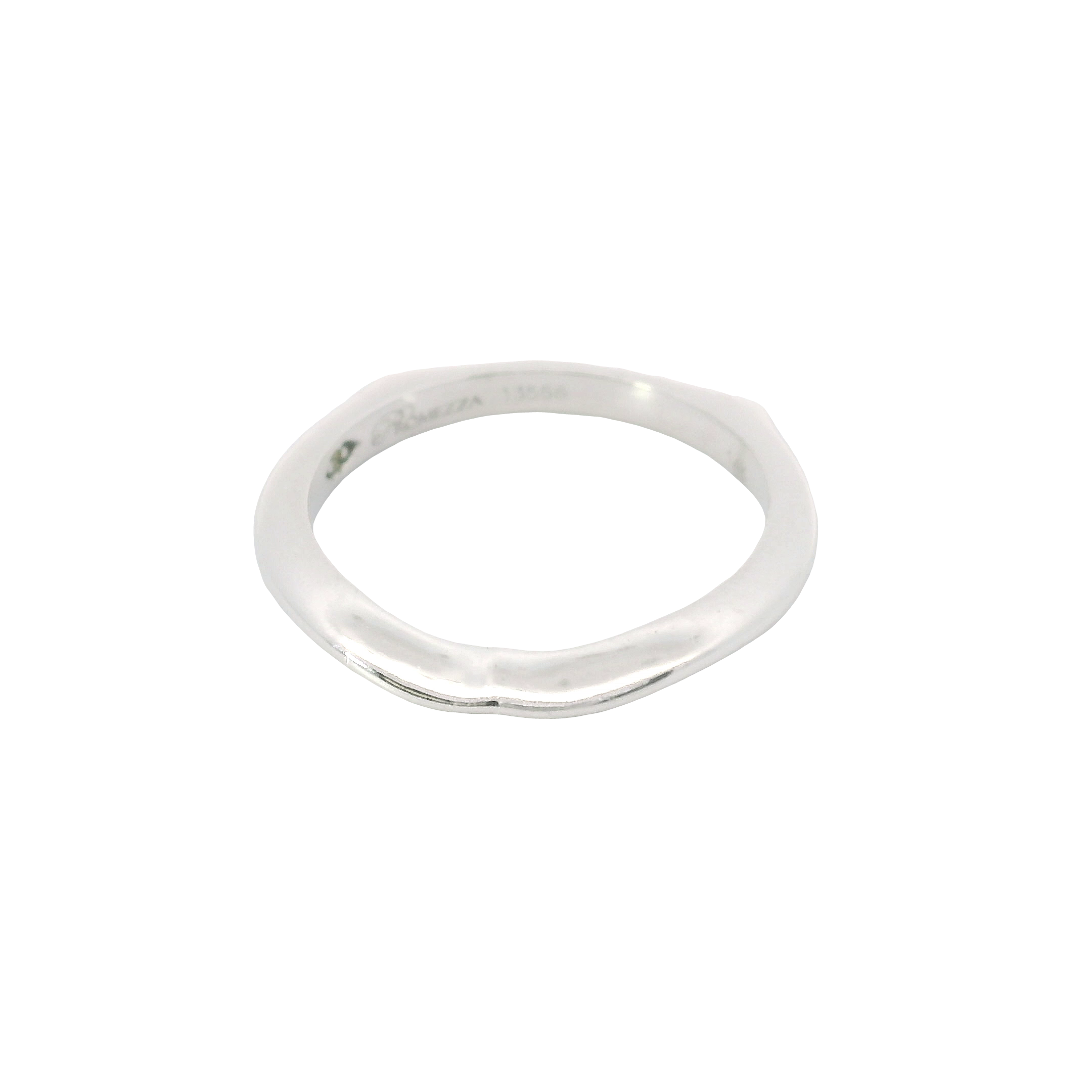 Timeless Elegance: 14K White Gold Euro Shank Wedding Band – Size 6.5