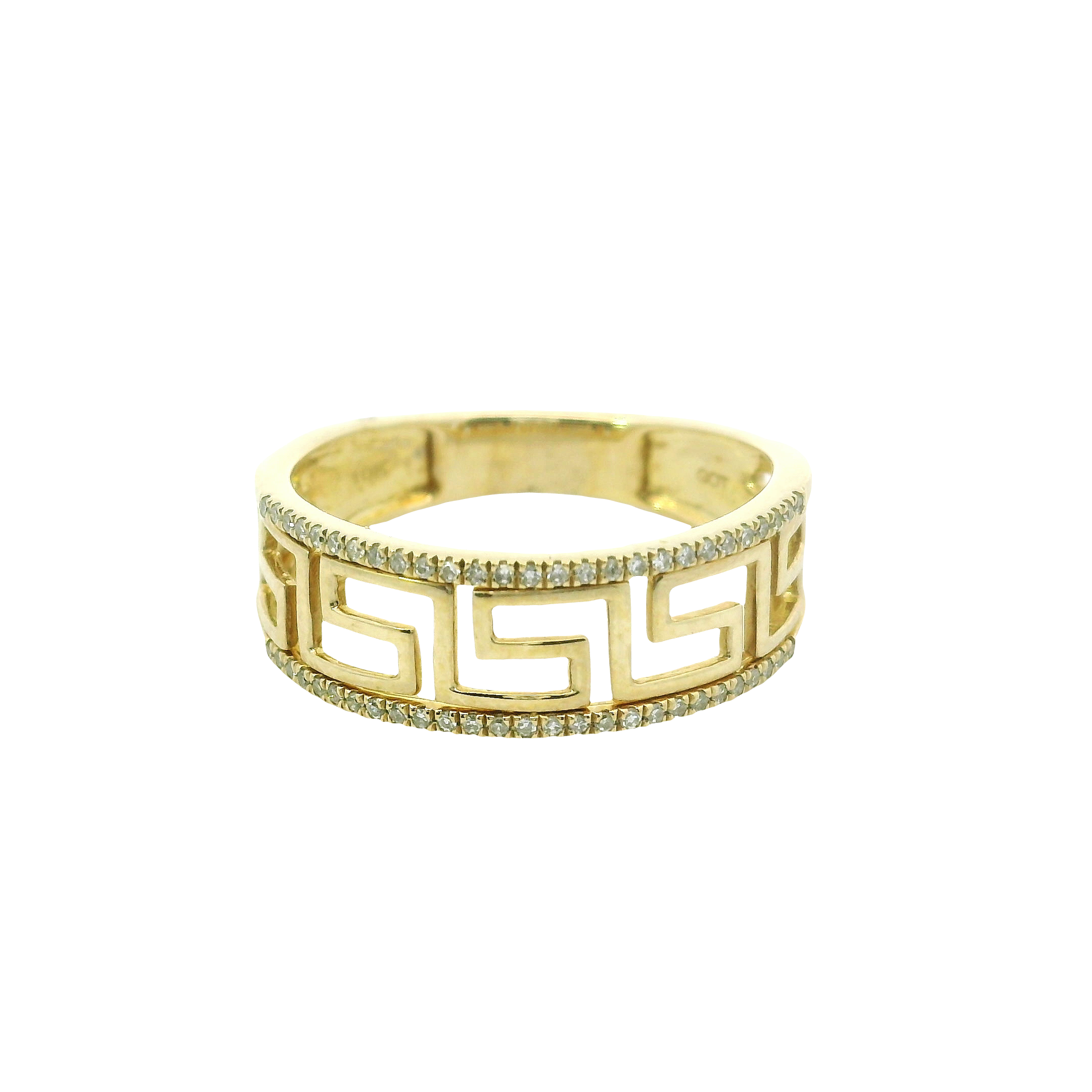 Elegant Diamond Accent Ring in 10K Yellow Gold – Size 6.5