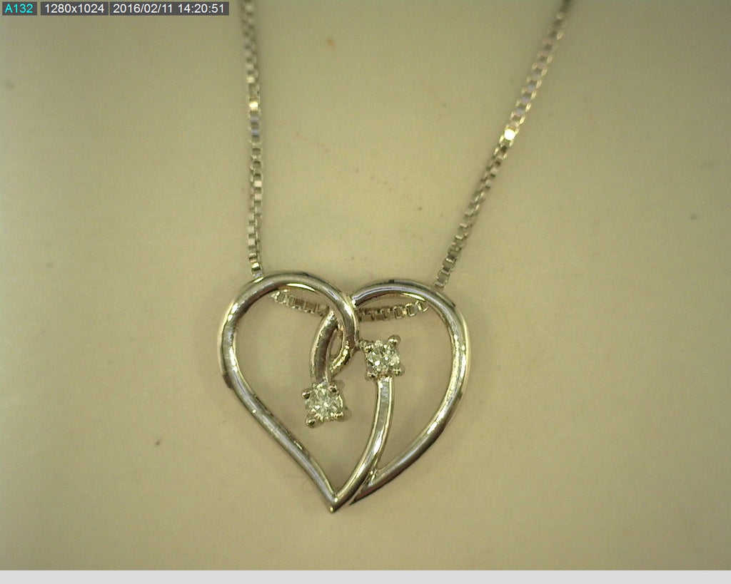 STERLING DIAMOND PENDANTS