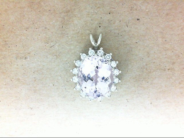 Lady's White 14 Karat Halo Pen