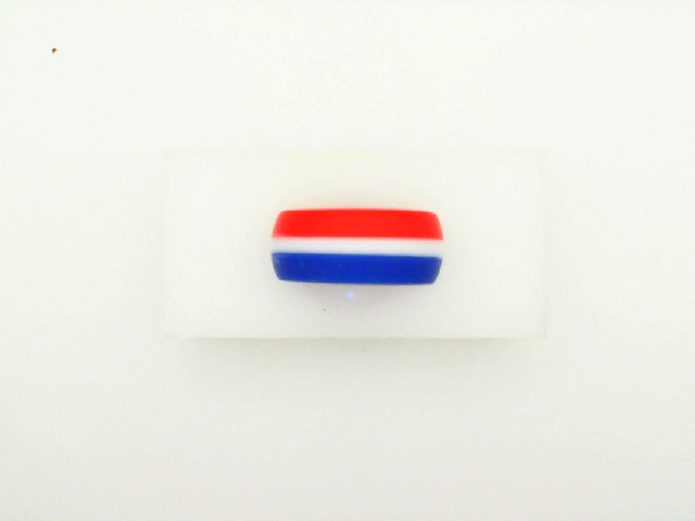 8.7mm silicone band red white