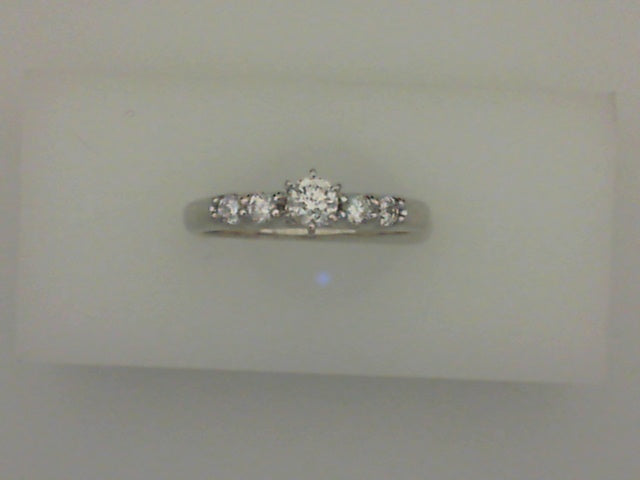 Lady's White 14 Karat Engageme