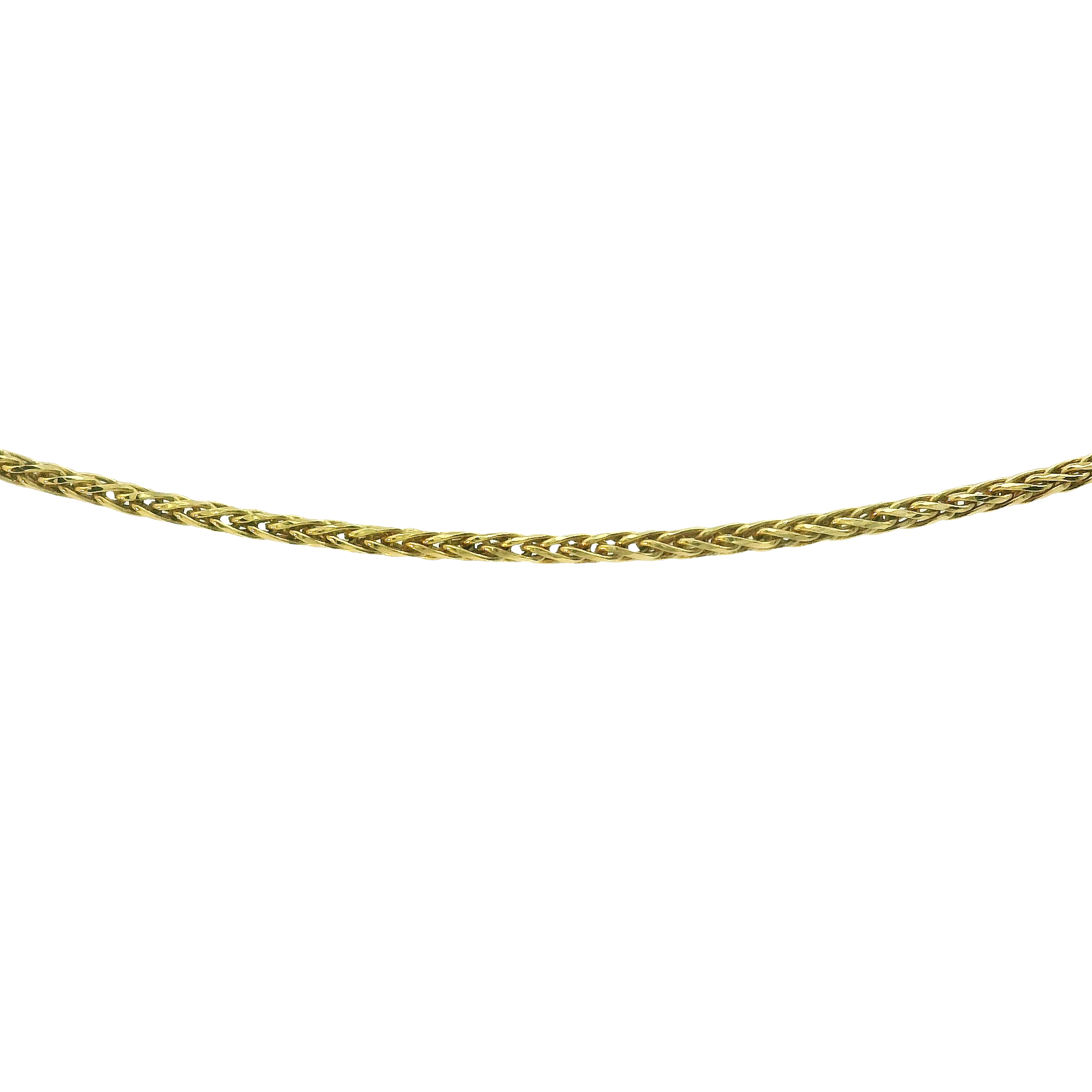 14kt Yellow Gold 18" Diamond-Cut Wheat Chain – 0.7mm
