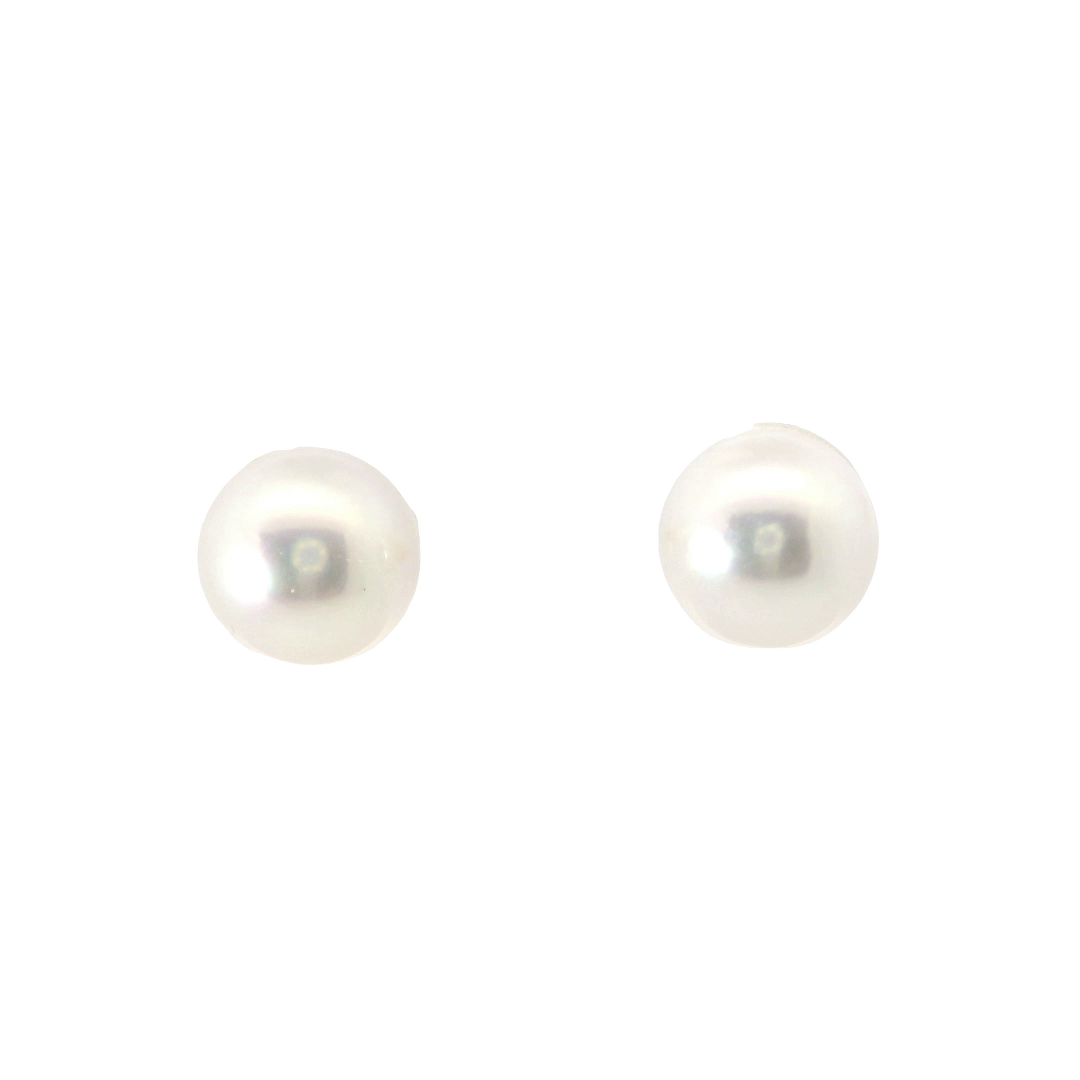 Elegant 8–8.5mm Akoya Pearl Stud Earrings in 14K Yellow Gold