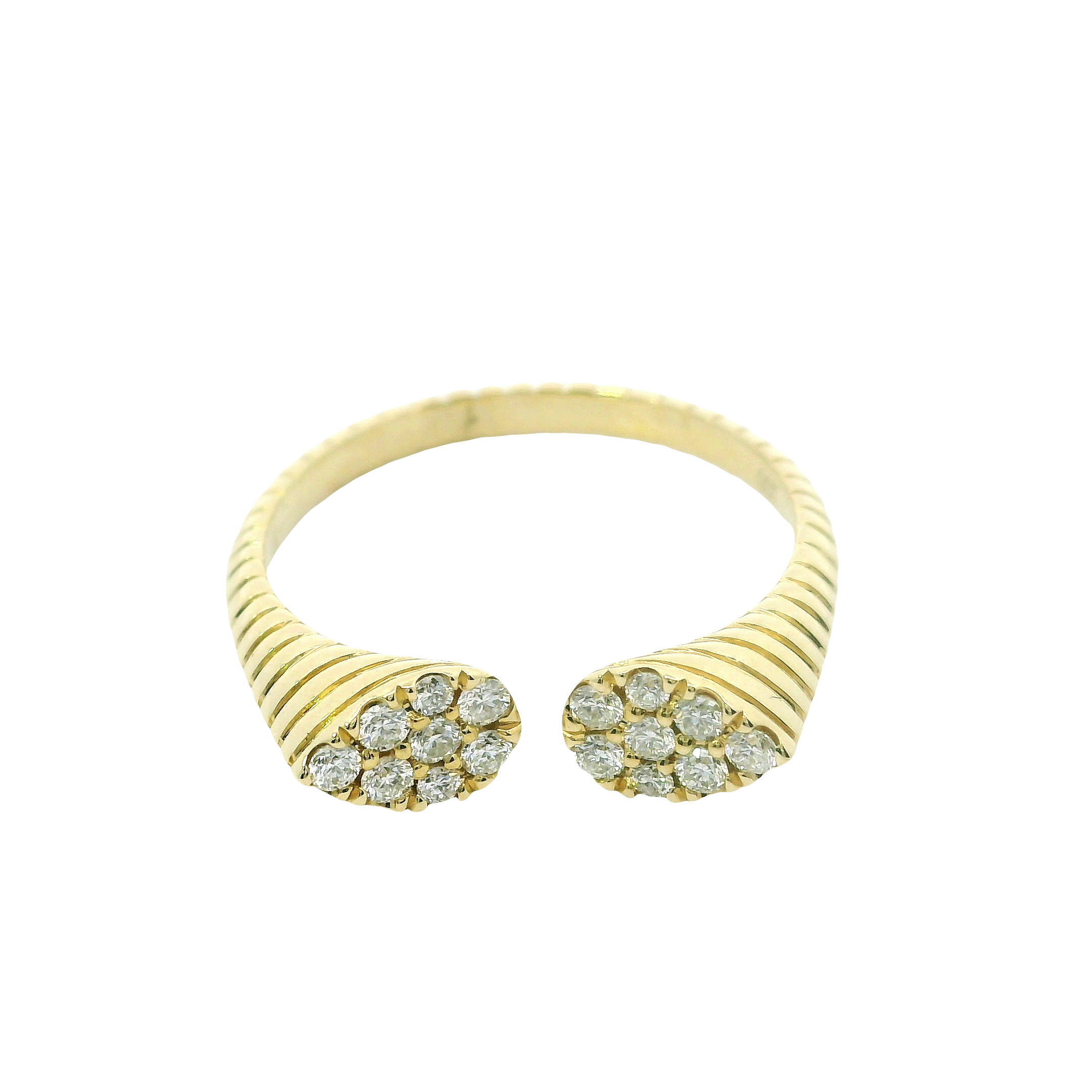 Golden Grace: 0.25ct Diamond Fashion Ring in 14K Yellow Gold