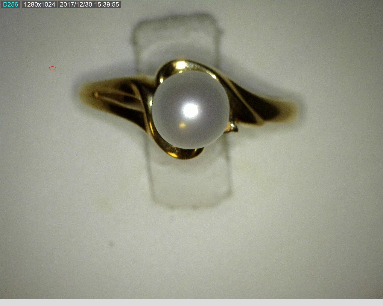 14kt yg 6mm pearl ring