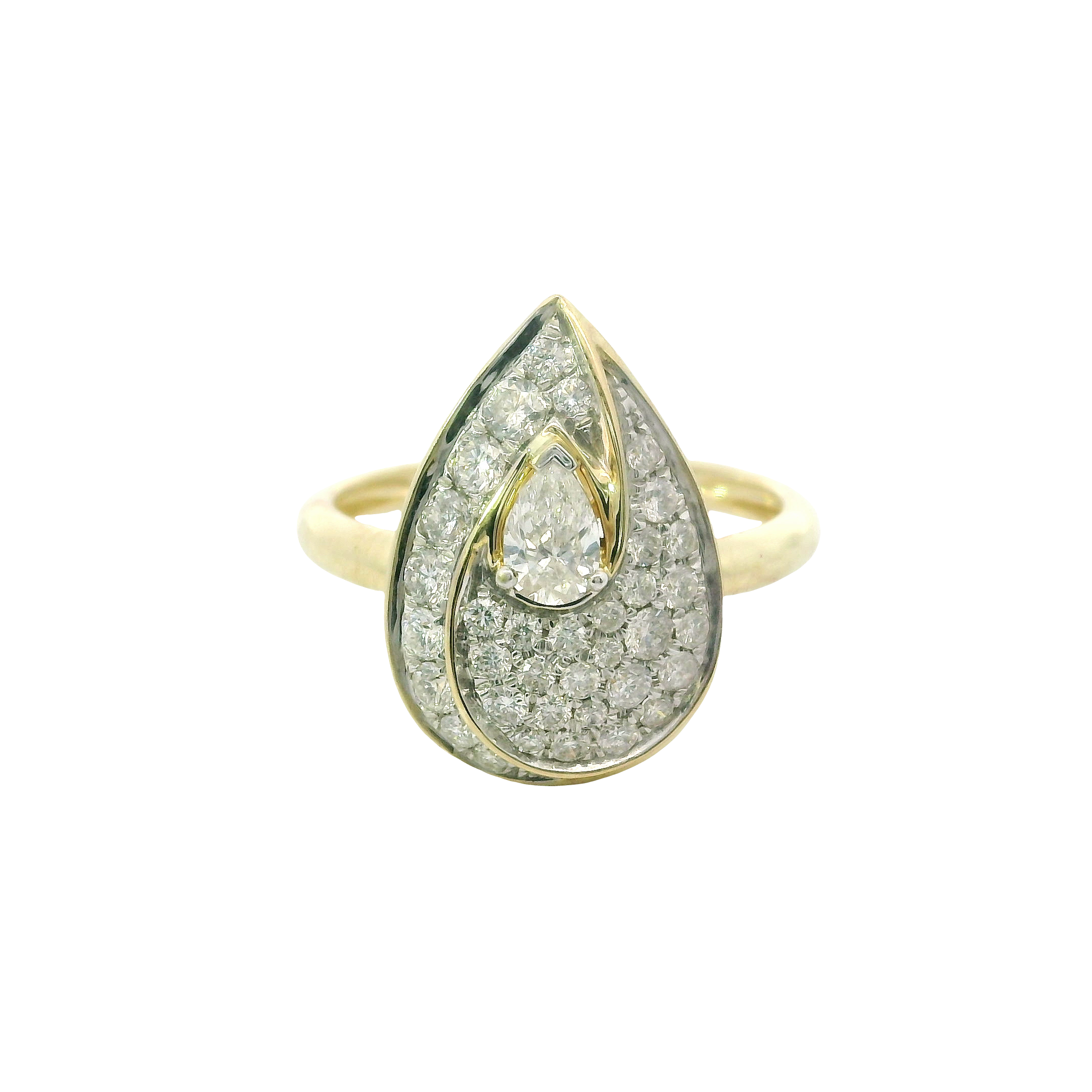 14K Yellow Gold Diamond Fashion Ring – 0.75ctw, Size 6.5