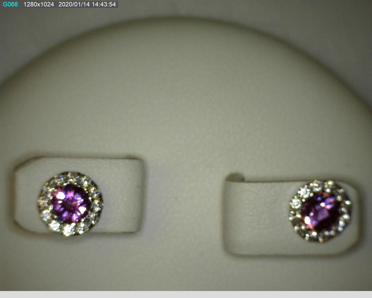 STERLING SILVER JUNE 24CZ EARR