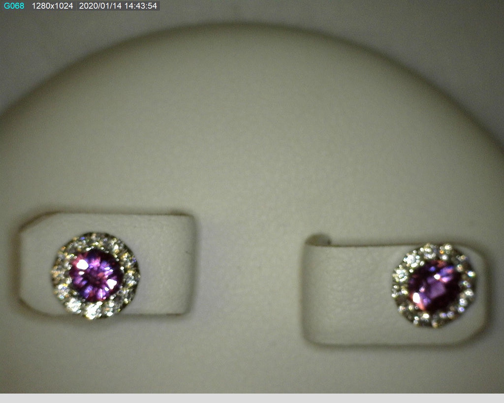 STERLING SILVER JUNE 24CZ EARR