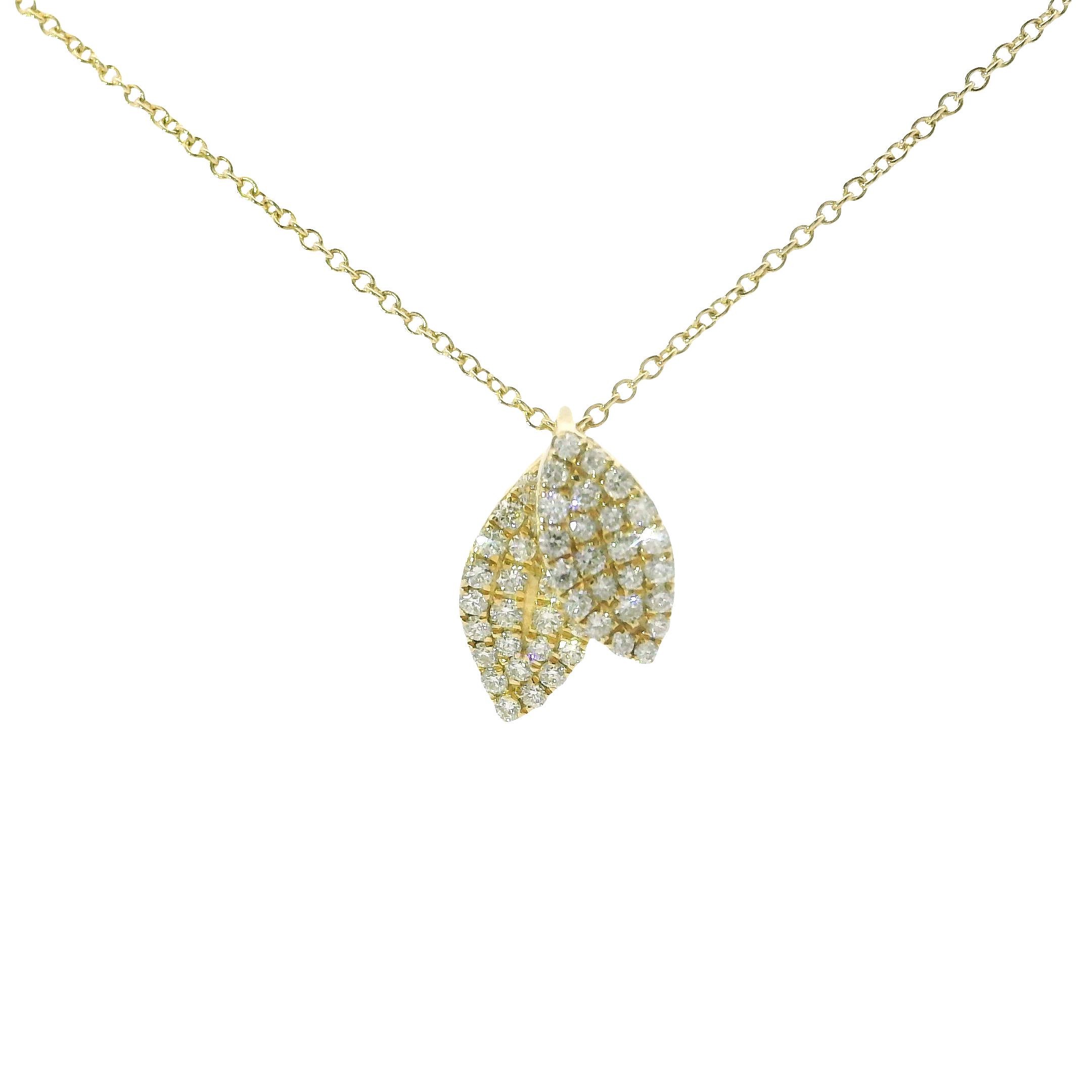 18" 10K Yellow Gold Diamond Necklace – 0.25ctw