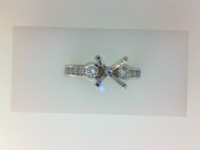 Lady's White 14 Karat Channel