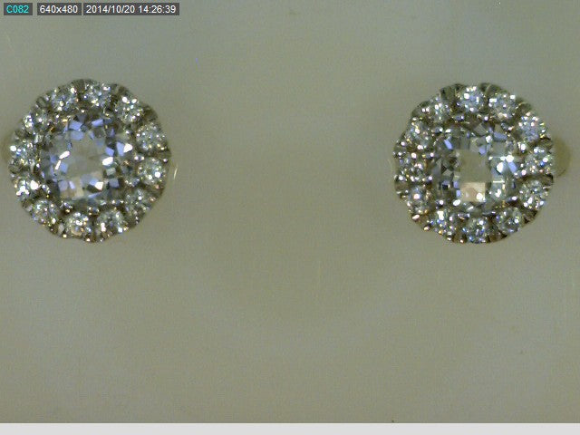 STERLING SILVER APRIL 24 CZ EA