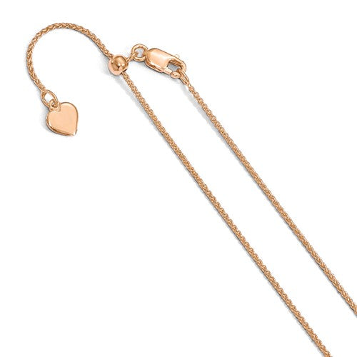 adjustable  Rose plated sterli