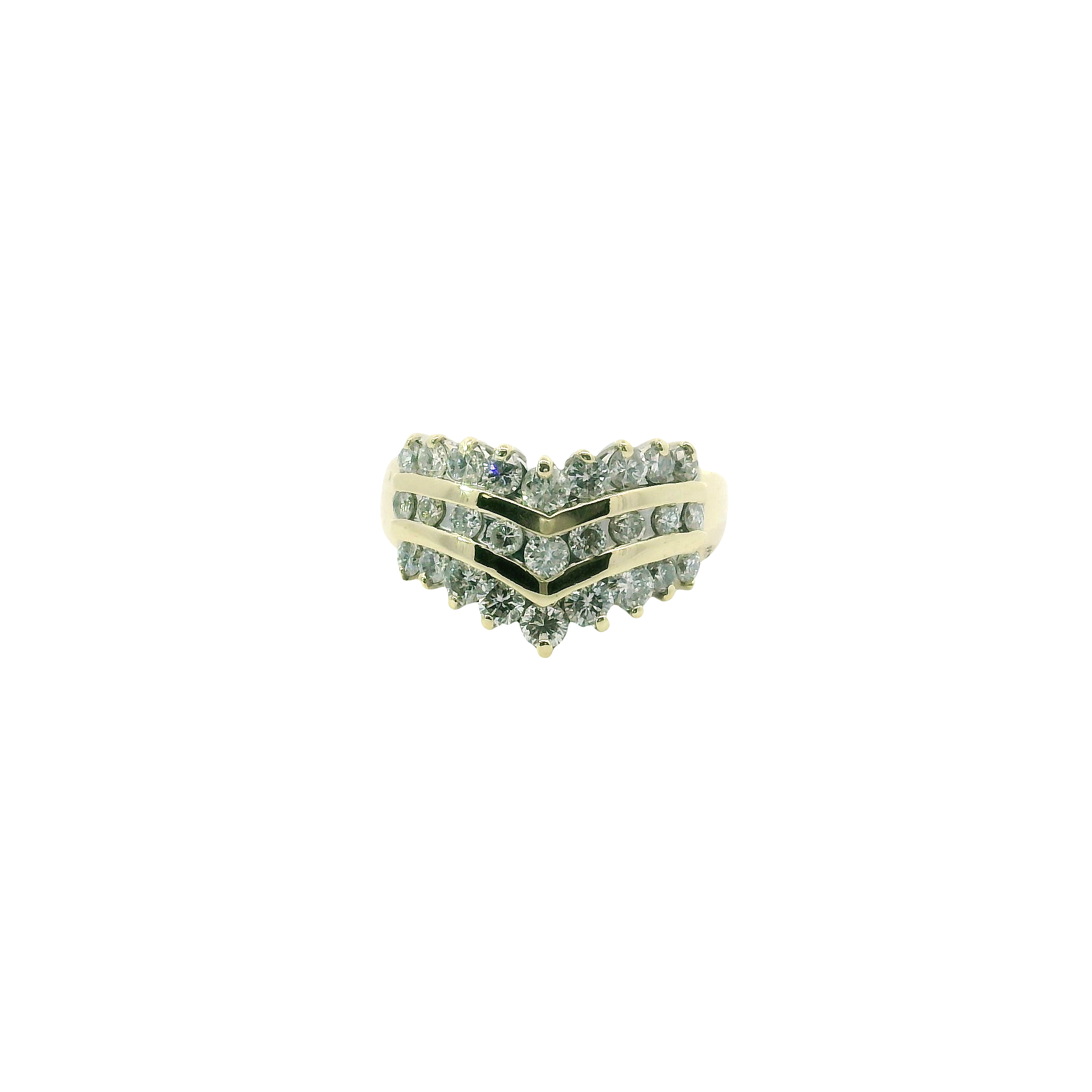 Bold Grace: 14kt Yellow Gold Diamond Ring
