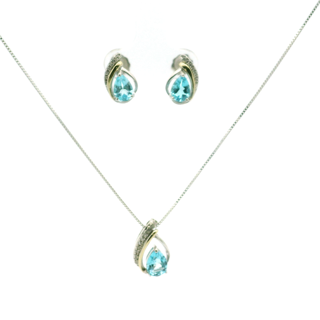 Sterling pendant and Earrings
