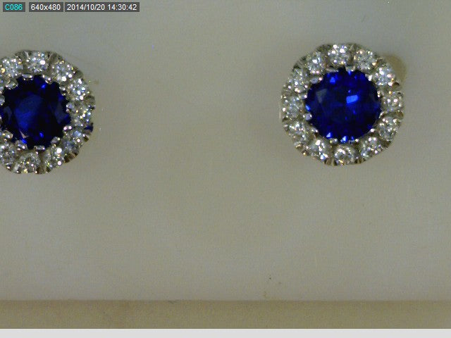 STERLING SILVER SAPPHIRE 24CZ