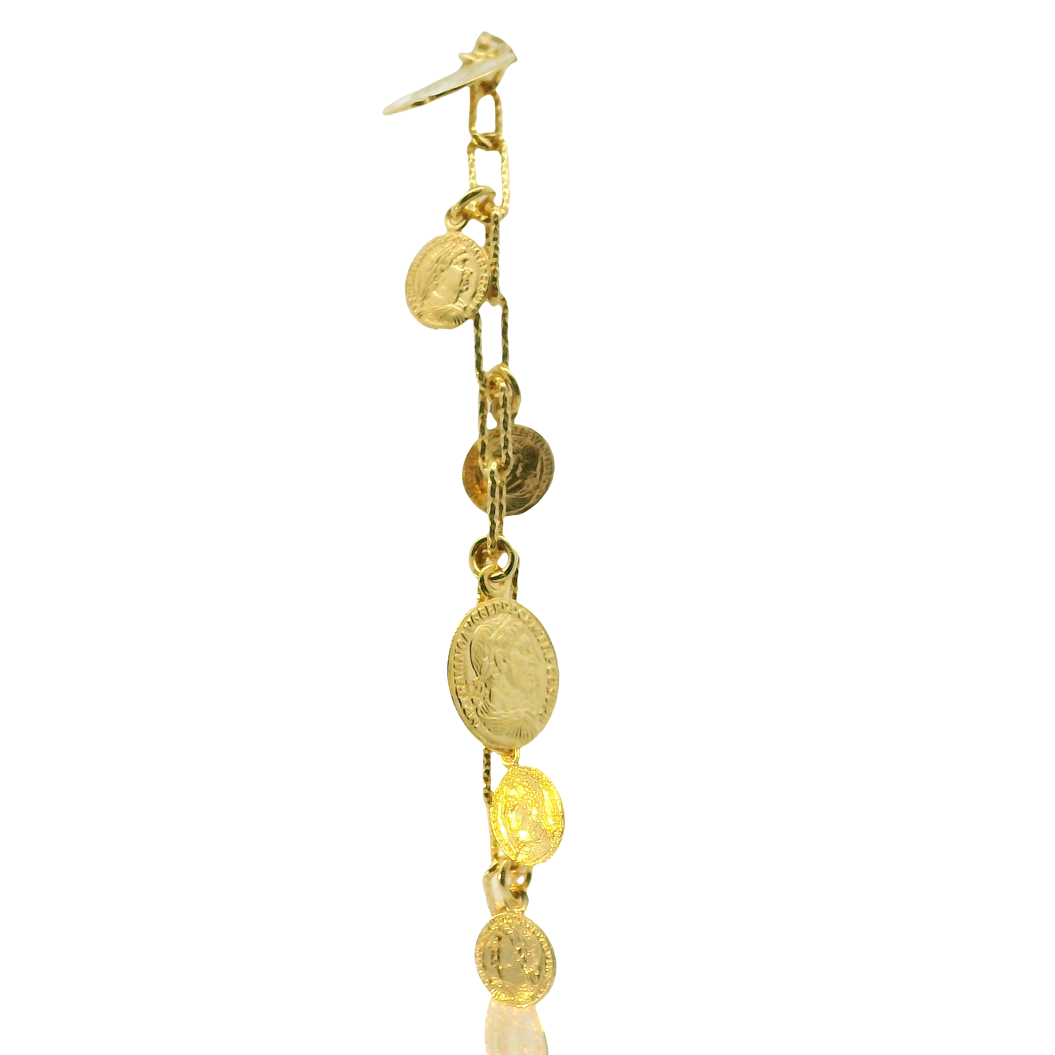 Yellow Sterling Silver Bracelet – 7" Length