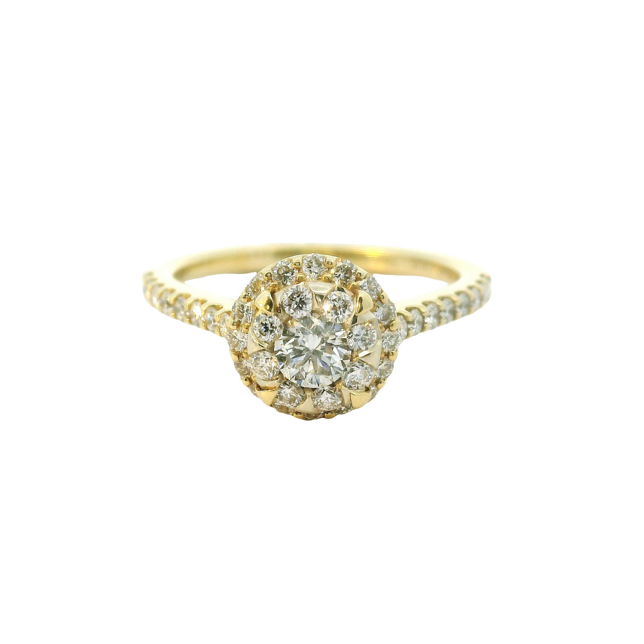 Golden Glow: 0.82ct Diamond Engagement Ring in 14K Yellow Gold – Size 6.5