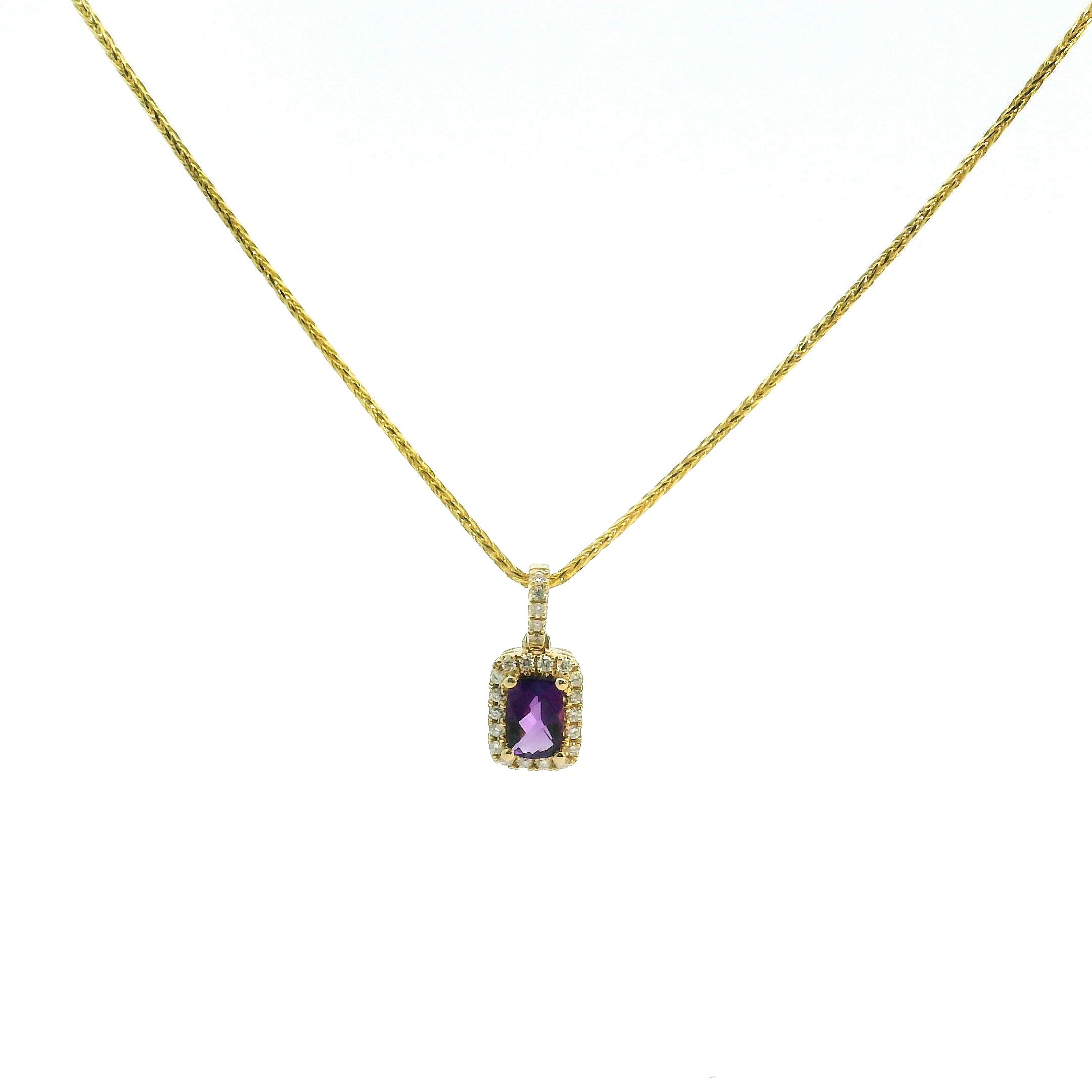 Colored stone pendant