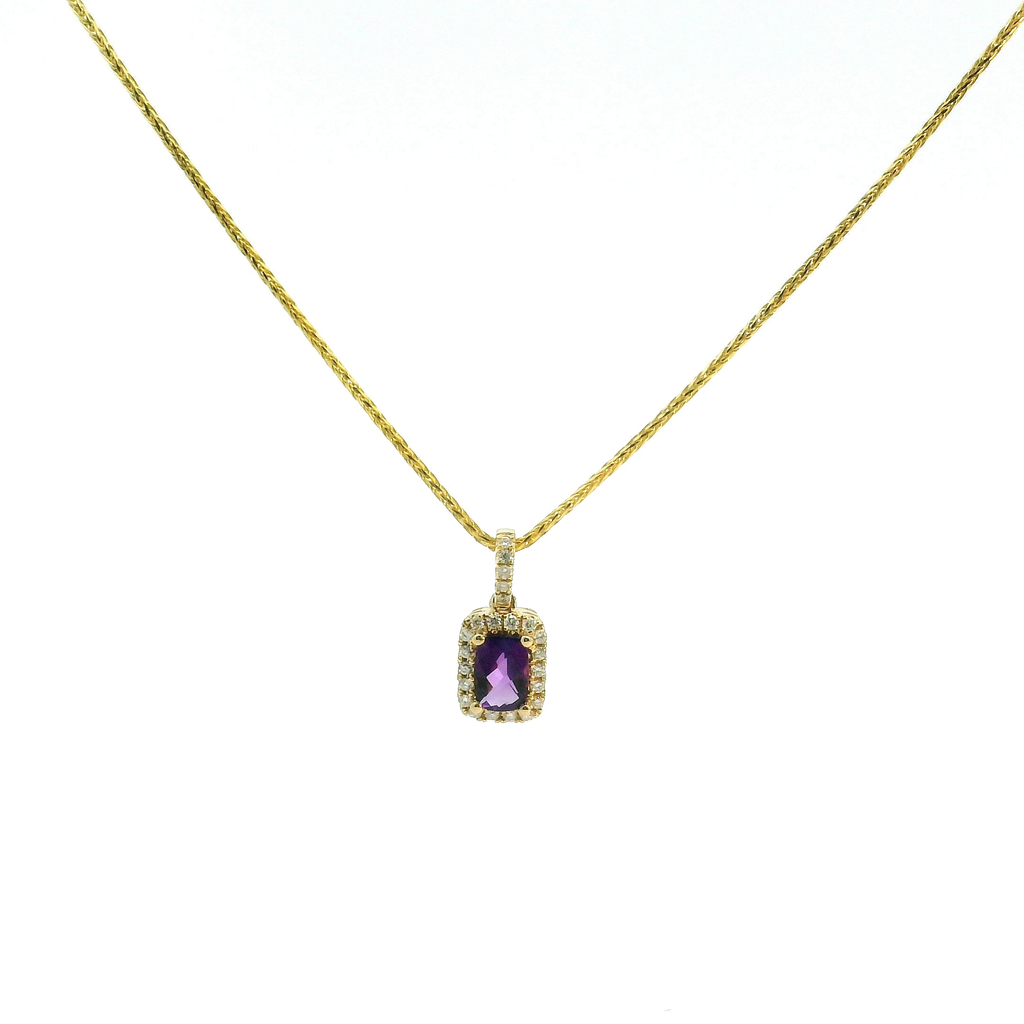 Colored stone pendant