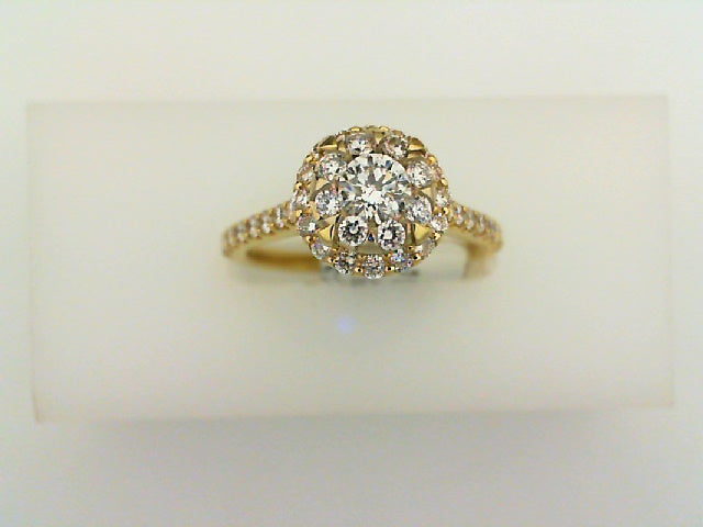Lady's Yellow 14 Karat Engagem