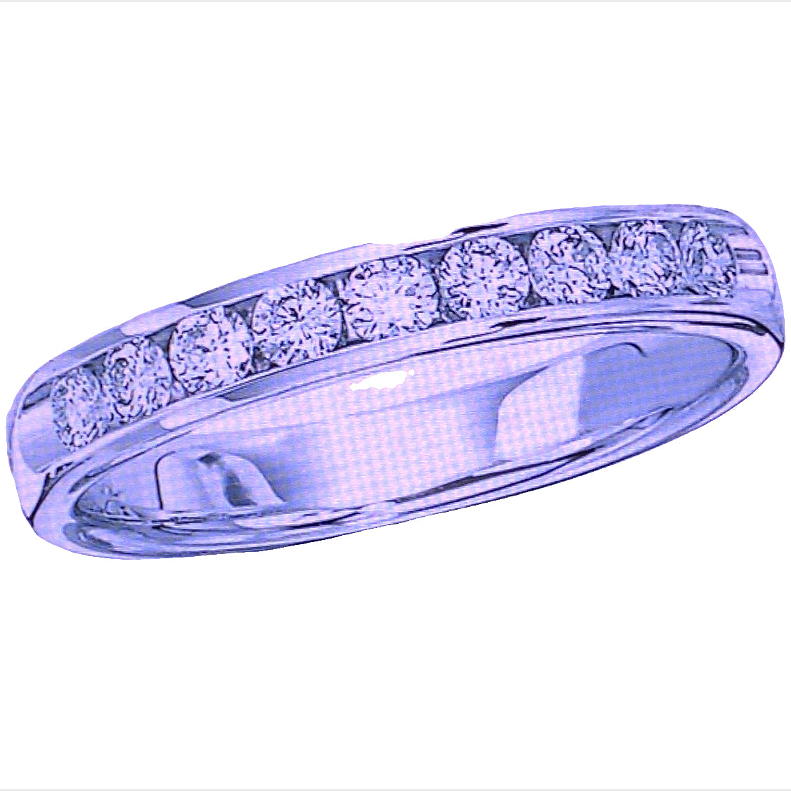 Diamond Wedding Bands  -  Women'