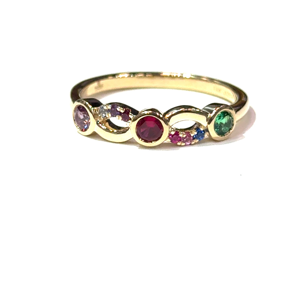 Colored Stone Rings  -  Women'