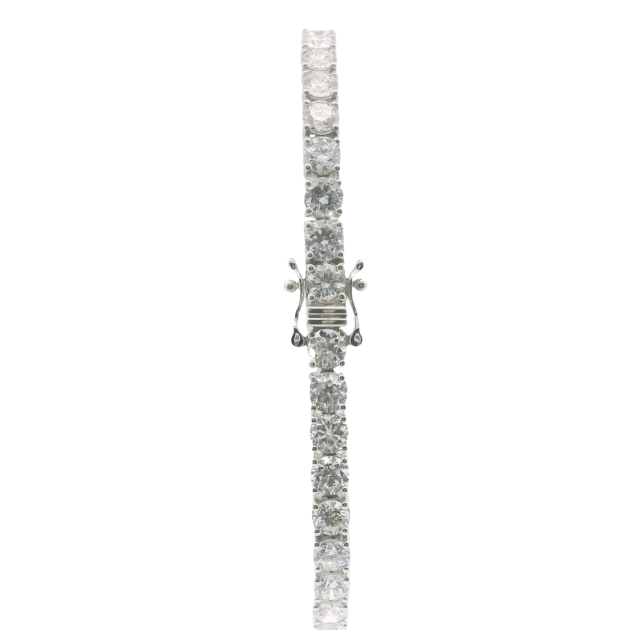 Statement of Luxury: 14kt White Gold 10.00cttw Lab-Grown Diamond Bracelet