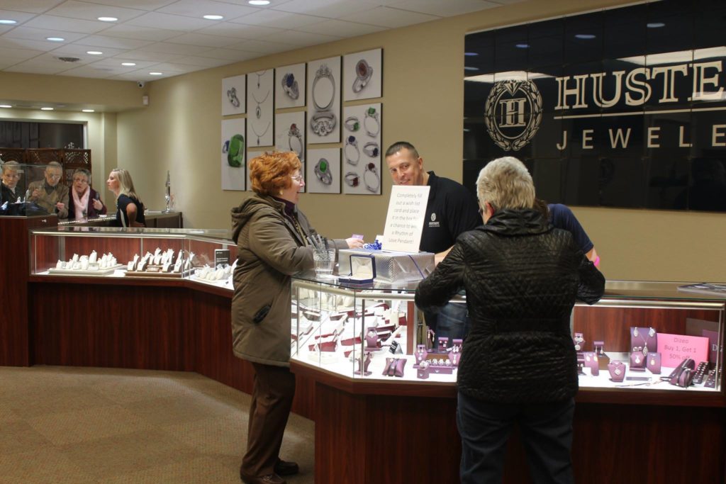Photo inside Hustedt Jewelers jewelry store in Illinois