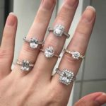 Photo of diamond rings from Hustedt Jewelers